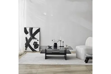 Sofabord Rubby Rektangel Svart / Røyk - Svart / Røyk - Møbler - Bord - Sofabord & salongbord