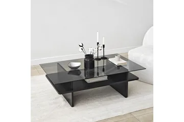 Sofabord Rubby Rektangel Svart / Røyk - Svart / Røyk - Møbler - Bord - Sofabord & salongbord