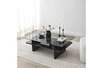 Sofabord Rubby Rektangel Svart / Røyk - Svart / Røyk - Møbler - Bord - Sofabord & salongbord