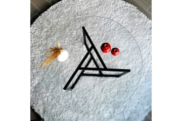 Sabani Sofabord 75 cm Rundt X-formede Ben - Røykfarget - Møbler - Bord - Sofabord & salongbord