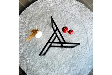 Sabani Sofabord 75 cm Rundt X-formede Ben - Røykfarget - Møbler - Bord - Sofabord & salongbord