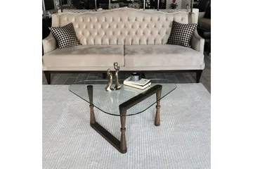 Sabani Sofabord 96 cm Trekantete - Valnøttbrun - Møbler - Bord - Sofabord & salongbord