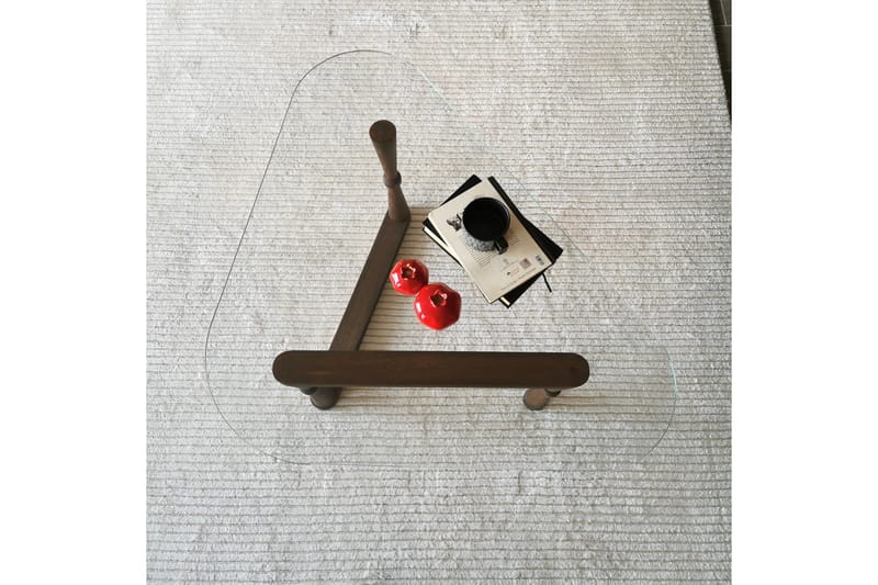 Sabani Sofabord 96 cm Trekantete - Valnøttbrun - Møbler - Bord - Sofabord & salongbord