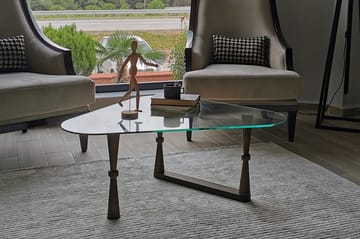 Sabani Sofabord 96 cm Trekantete - Valnøttbrun - Møbler - Bord - Sofabord & salongbord