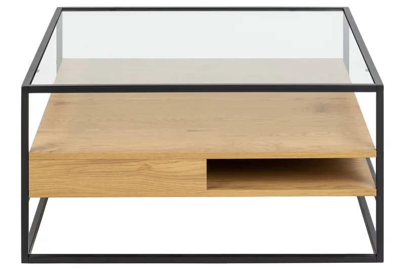 Sakila Sofabord 80x80 cm - Transparent - Møbler - Bord - Sofabord & salongbord