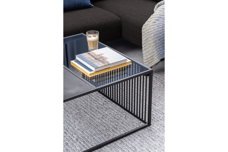 Saklani Sofabord 80x80 cm - Sort - Møbler - Bord - Sofabord & salongbord