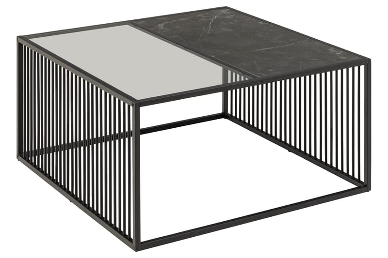 Saklani Sofabord 80x80 cm - Sort - Møbler - Bord - Sofabord & salongbord