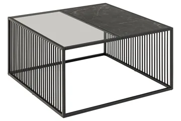 Saklani Sofabord 80x80 cm - Sort - Møbler - Bord - Sofabord & salongbord