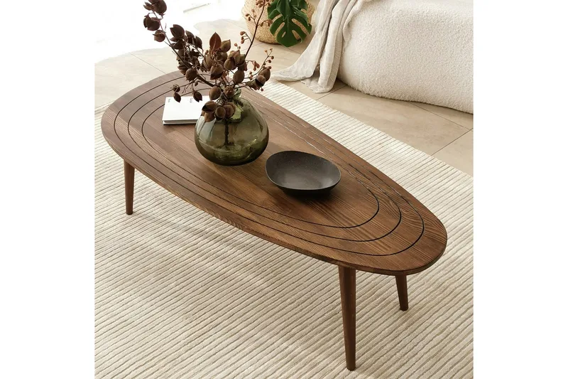 Saldus Sofabord 115 cm - Valnøtt - Møbler - Bord - Sofabord & salongbord