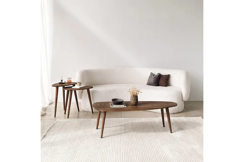 Saldus Sofabord 115 cm - Valnøtt - Møbler - Bord - Sofabord & salongbord