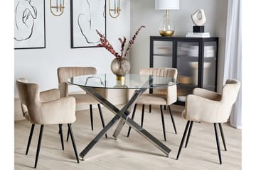 Sofabord Salno 110 cm Rundt - Sølv - Møbler - Bord - Sofabord & salongbord