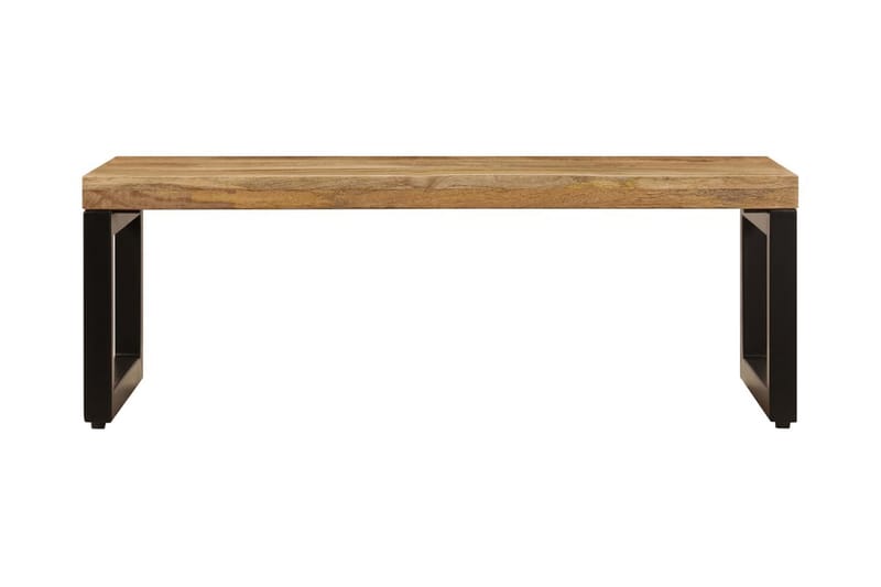 Salongbord 110x50x35 cm heltre mango og stål - Brun - Sofabord & salongbord