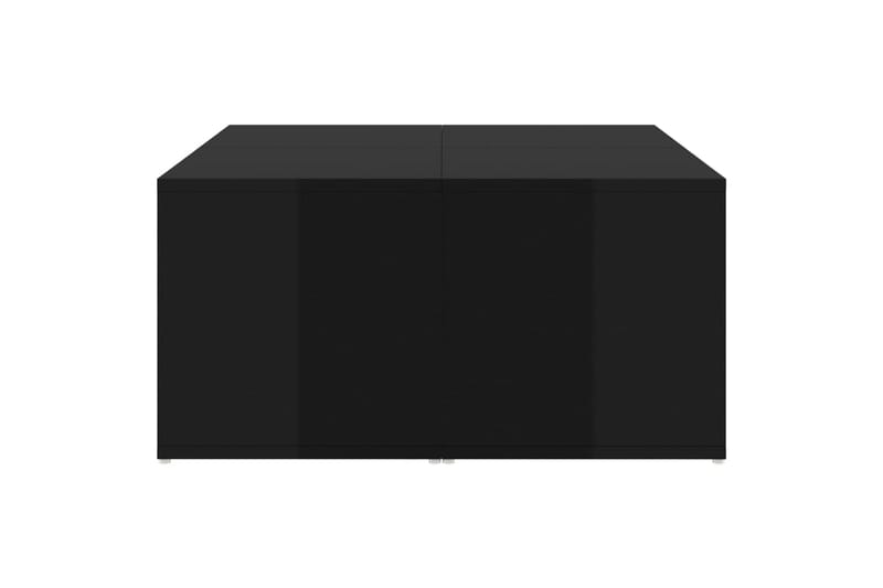Salongbord 4 stk høyglans svart 33x33x33 cm sponplate - Svart - Sofabord & salongbord