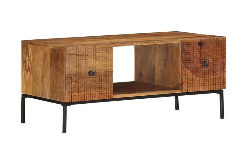 Salongbord 90x45x40 cm heltre mango -   - Sofabord & salongbord