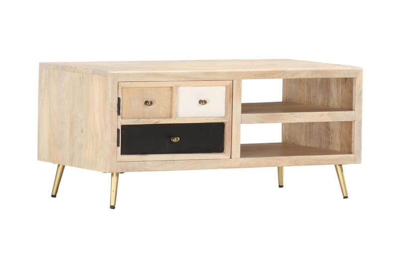 Salongbord 90x45x40 cm heltre mango -   - Sofabord & salongbord