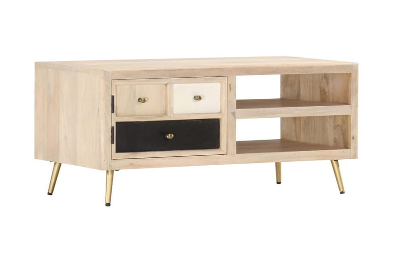 Salongbord 90x45x40 cm heltre mango -   - Sofabord & salongbord