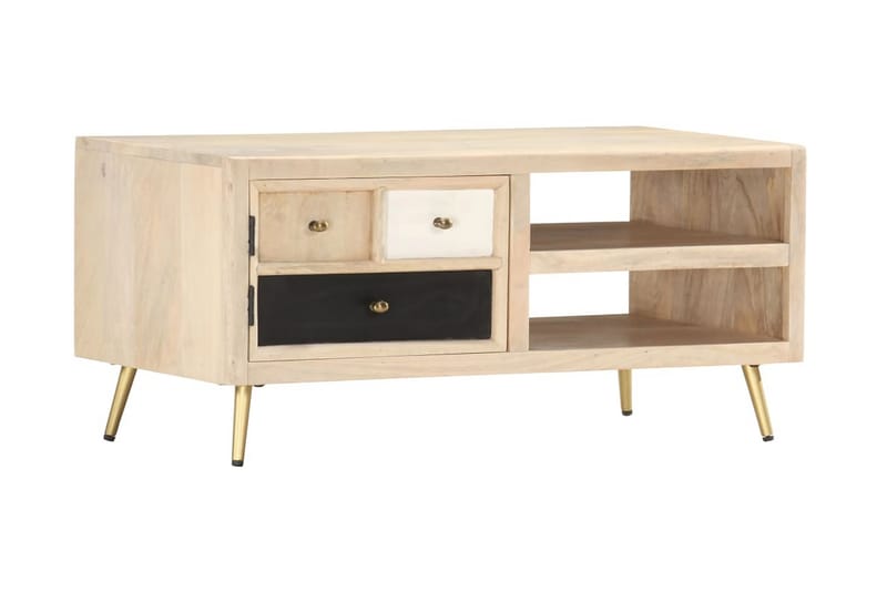 Salongbord 90x45x40 cm heltre mango -   - Sofabord & salongbord