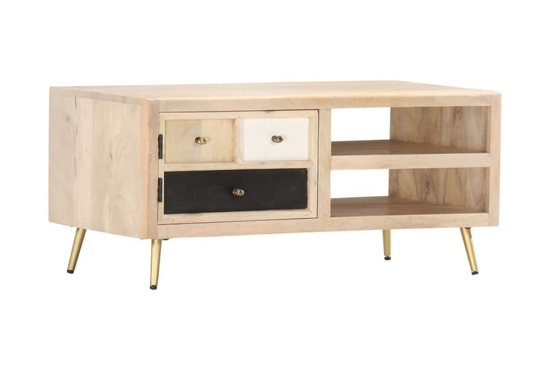 Salongbord 90x45x40 cm heltre mango -   - Sofabord & salongbord