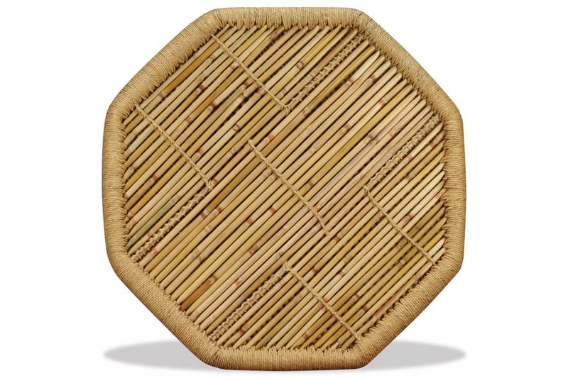 Salongbord bambus åttekantet 60x60x45 cm - Brun - Sofabord & salongbord