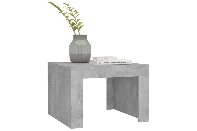 Salongbord betonggrå 50x50x35 cm sponplate - Grå - Sofabord & salongbord