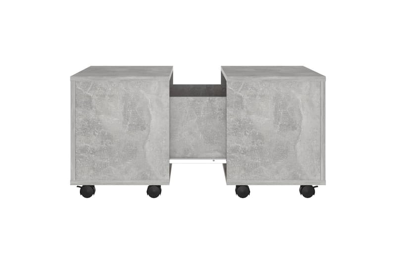 Salongbord betonggrå 60x60x38 cm sponplate - Grå - Sofabord & salongbord