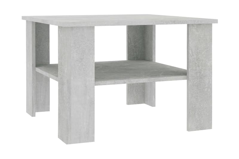 Salongbord betonggrå 60x60x42 cm sponplate - Grå - Sofabord & salongbord