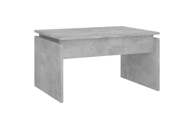 Salongbord betonggrå 68x50x38 cm sponplate - Grå - Sofabord & salongbord