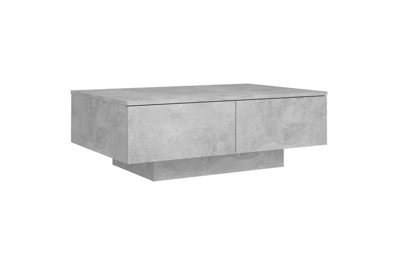 Salongbord betonggrå 90x60x31 cm sponplate - Grå - Sofabord & salongbord
