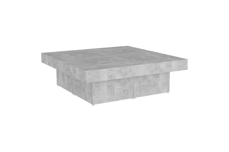 Salongbord betonggrå 90x90x28 cm sponplate - Grå - Sofabord & salongbord