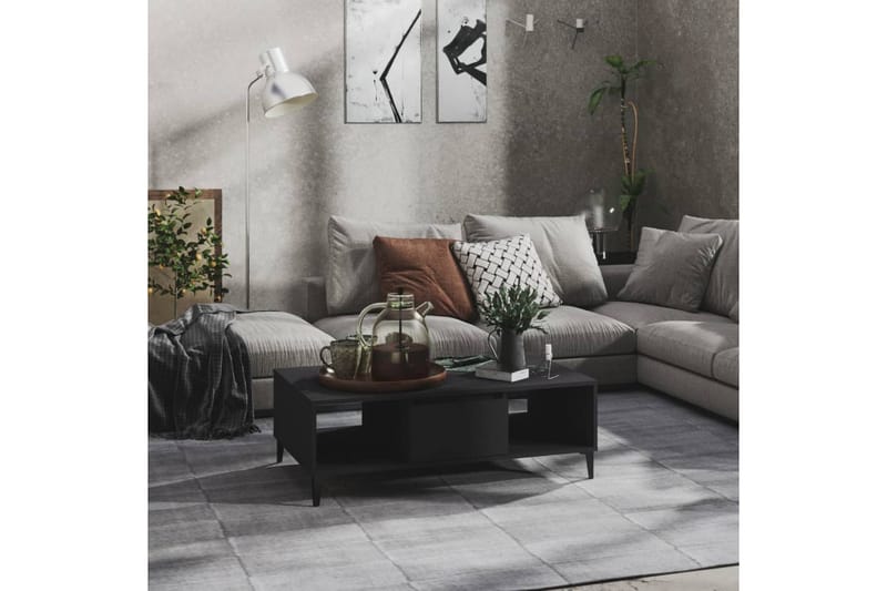 Salongbord grå 103,5x60x35 cm sponplate - Grå - Sofabord & salongbord