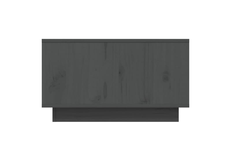 Salongbord grå 55x56x32 cm heltre furu - Grå - Sofabord & salongbord