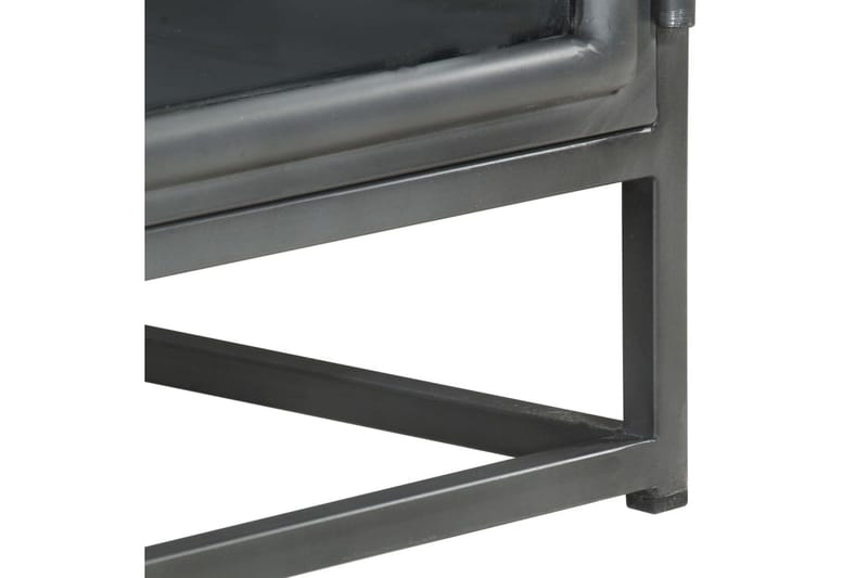 Salongbord grå 90x50x35 cm heltre akasie - Grå - Sofabord & salongbord