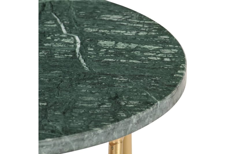 Salongbord grønn 40x40x40 cm ekte stein med marmorstruktur - Sofabord & salongbord