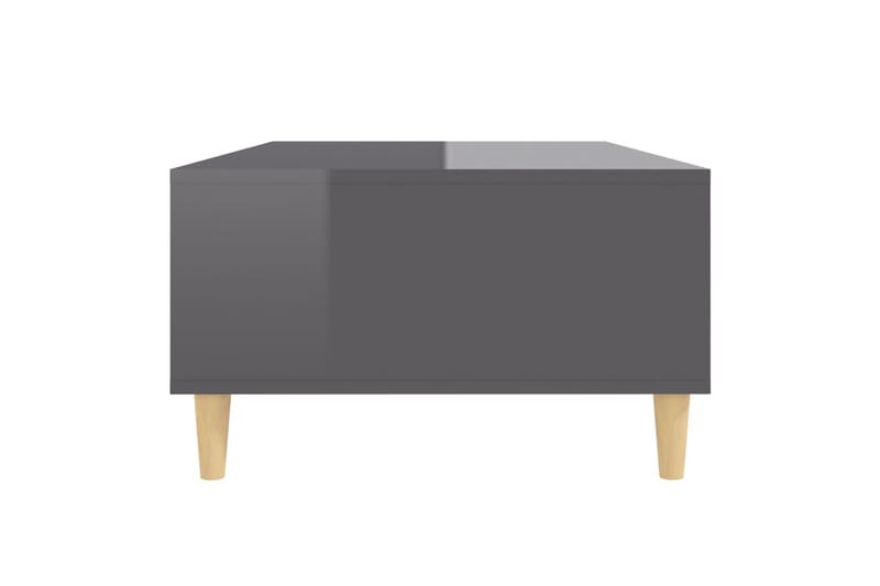 Salongbord høyglans grå 103,5x60x35 cm sponplate - Grå - Sofabord & salongbord