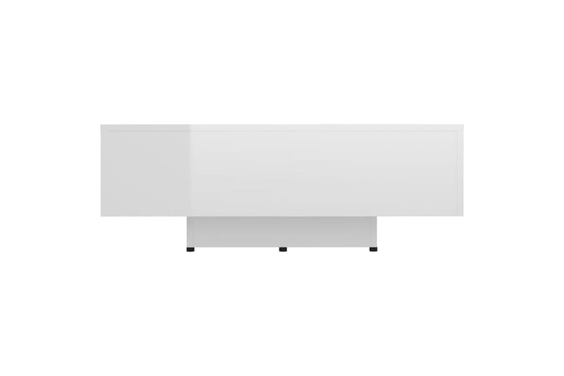 Salongbord høyglans hvit 85x55x31 cm sponplate - Hvit - Sofabord & salongbord