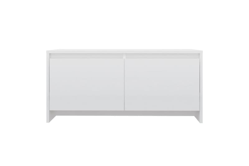 Salongbord høyglans hvit 90x50x41,5 cm sponplate - Hvit - Sofabord & salongbord