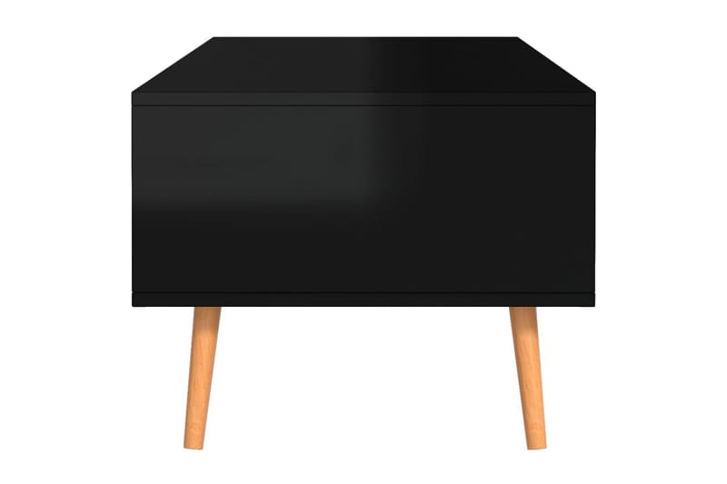 Salongbord høyglans svart 100x49,5x43 cm sponplate - Svart - Sofabord & salongbord