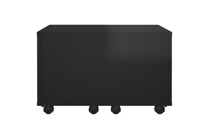 Salongbord høyglans svart 60x60x38 cm sponplate - Svart - Sofabord & salongbord