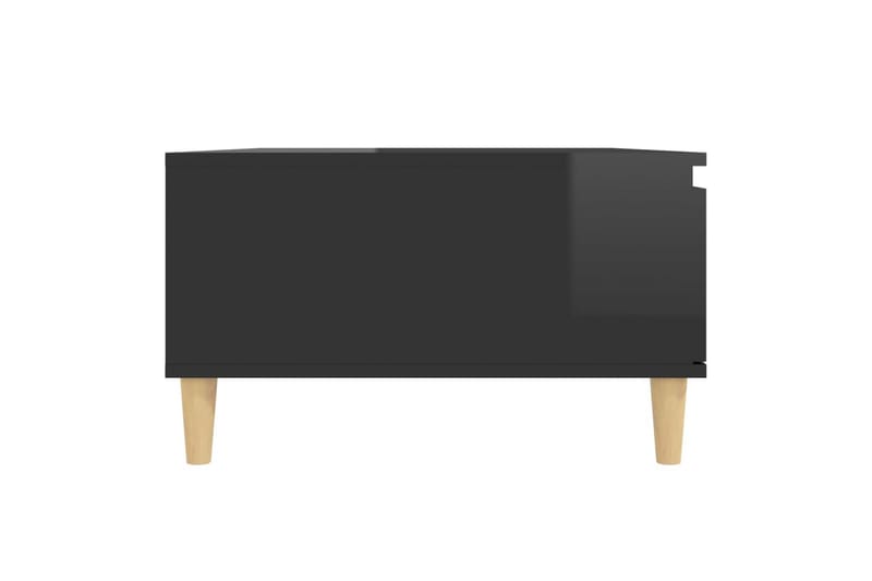 Salongbord høyglans svart 90x60x35 cm sponplate - Svart - Sofabord & salongbord