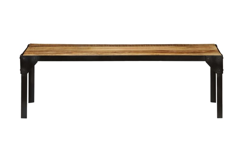 Salongbord heltre mango og stål 110 cm - Sofabord & salongbord