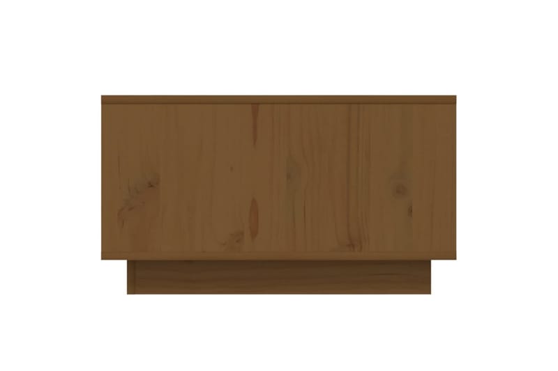 Salongbord honningbrun 55x56x32 cm heltre furu - Brun - Sofabord & salongbord