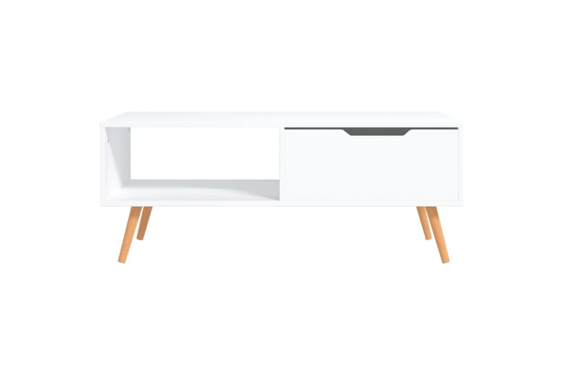 Salongbord hvit 100x49,5x43 cm sponplate - Hvit - Sofabord & salongbord