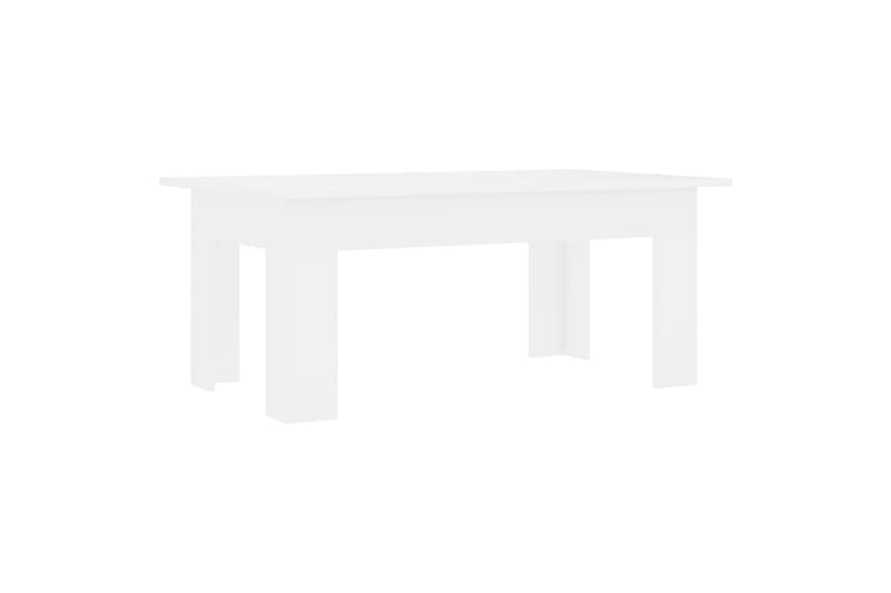 Salongbord hvit 100x60x42 cm sponplate - Sofabord & salongbord