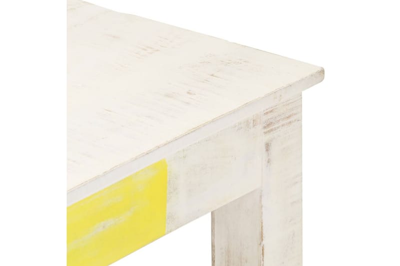 Salongbord hvit 110x60x45 cm heltre mango - Hvit - Sofabord & salongbord