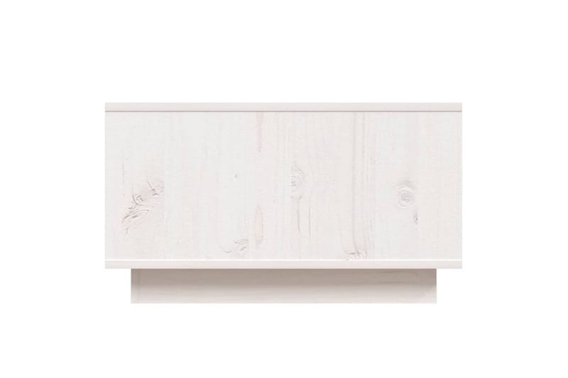 Salongbord hvit 55x56x32 cm heltre furu - Hvit - Sofabord & salongbord