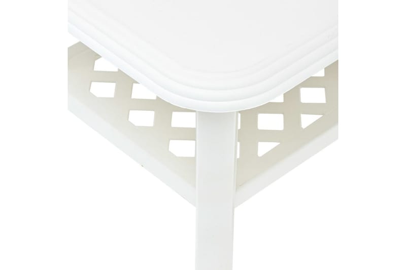 Salongbord hvit 90x60x46 cm plast - Sofabord & salongbord