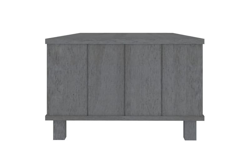 Salongbord mørkegrå 100x55x35 cm heltre furu - Grå - Sofabord & salongbord