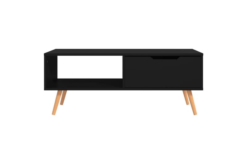Salongbord svart 100x49,5x43 cm sponplate - Svart - Sofabord & salongbord