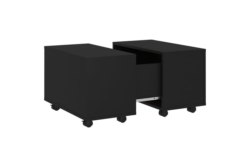 Salongbord svart 60x60x38 cm sponplate - Svart - Sofabord & salongbord