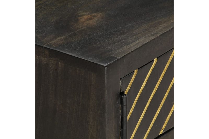 Salongbord svart og gull 90x50x35 cm heltre mango - Sofabord & salongbord
